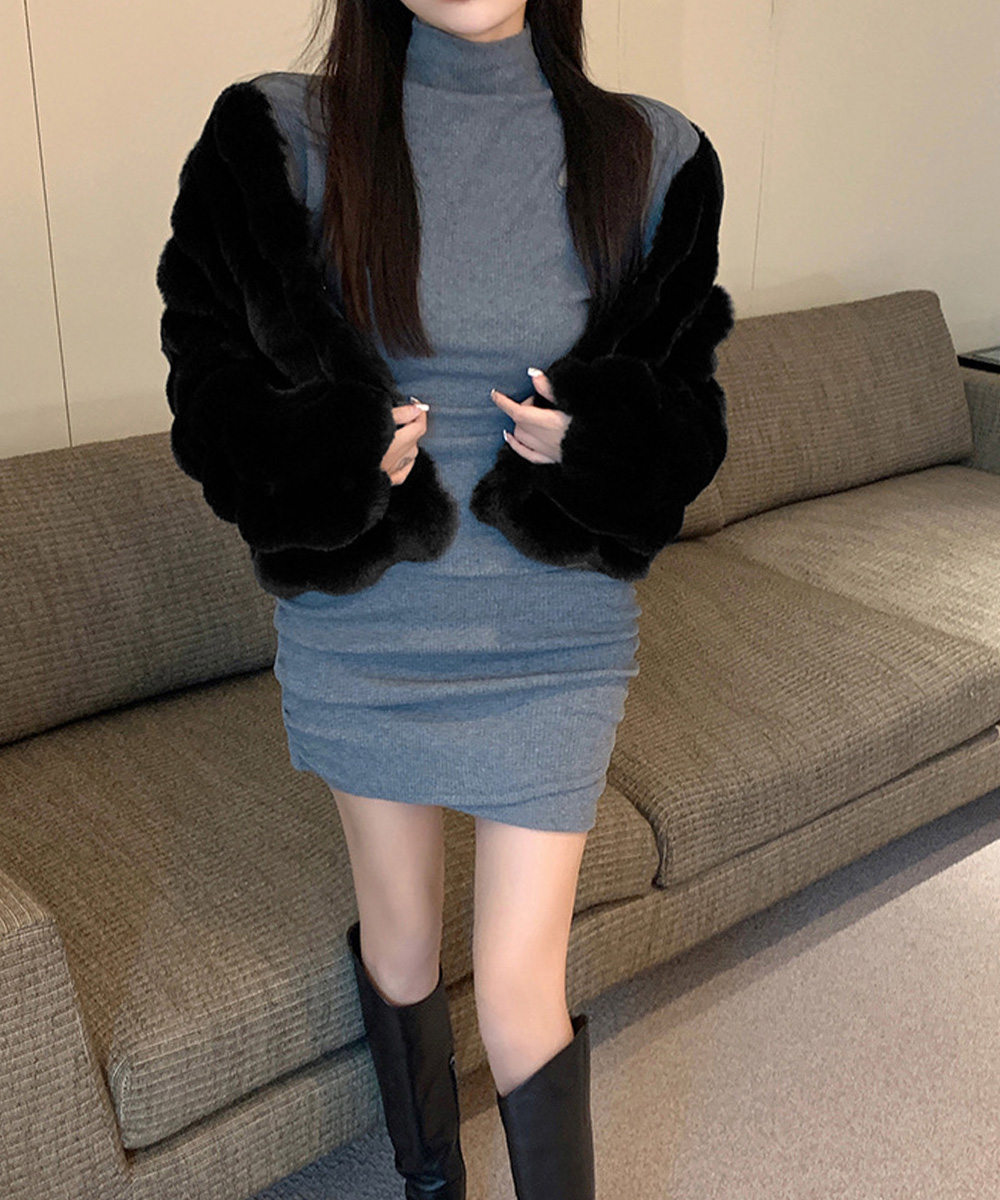 ファーショートコート