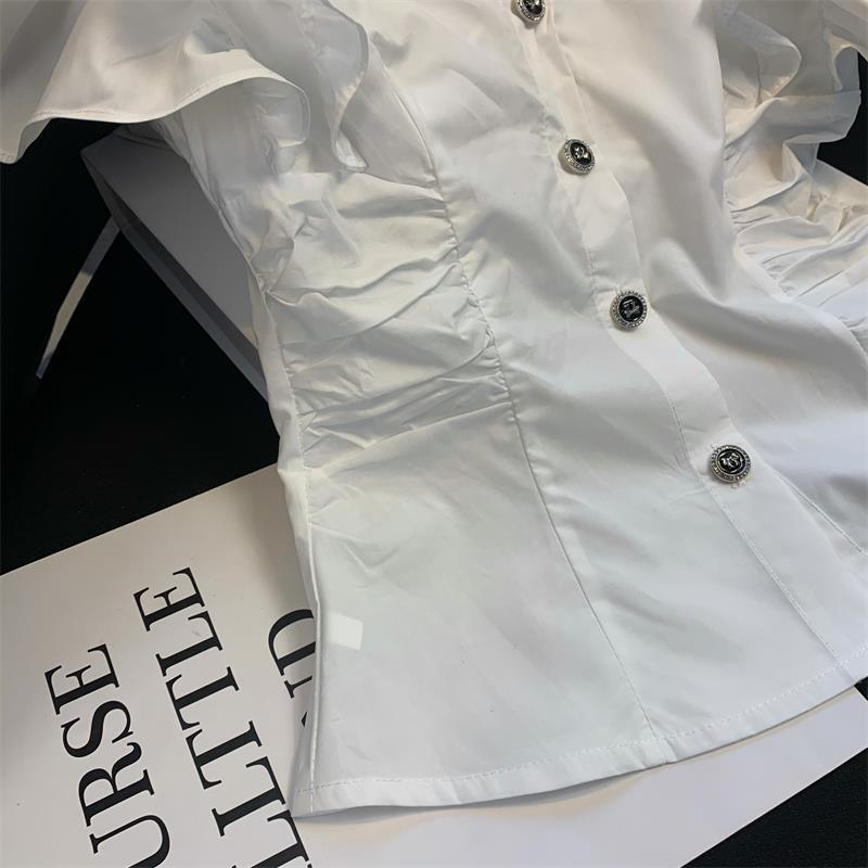 フリルシャツボリューム袖