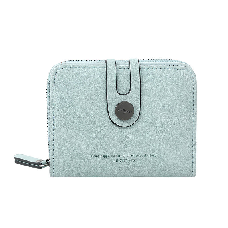 レディース二つ折り財布 上質スエード調コンパクト二つ折り財布