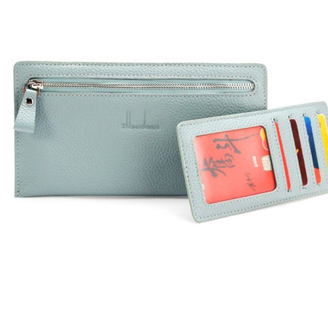 レディース二つ折り財布 カード収納充実シンプル二つ折り財布