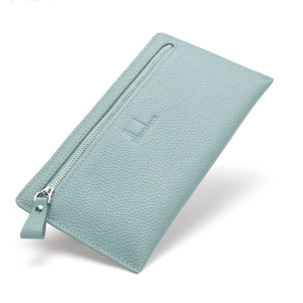 レディース二つ折り財布 カード収納充実シンプル二つ折り財布