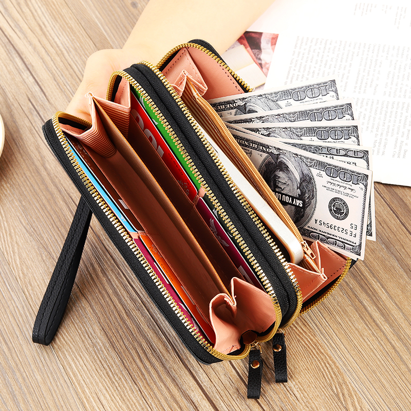 レディース二つ折り財布 キルティング模様上質合成皮革二つ折り財布