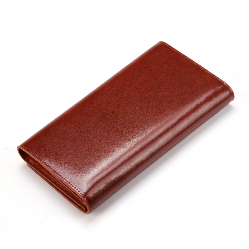 レディース二つ折り財布 上質本革多機能レディース二つ折り長財布