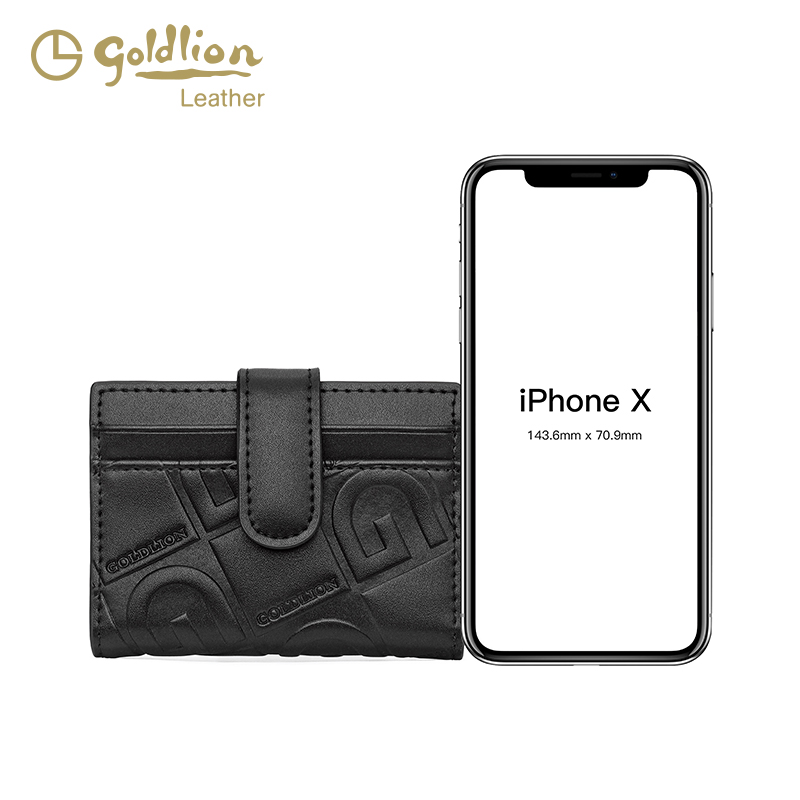 レディース二つ折り財布 幾何学模様型押し本革レディース二つ折り財布