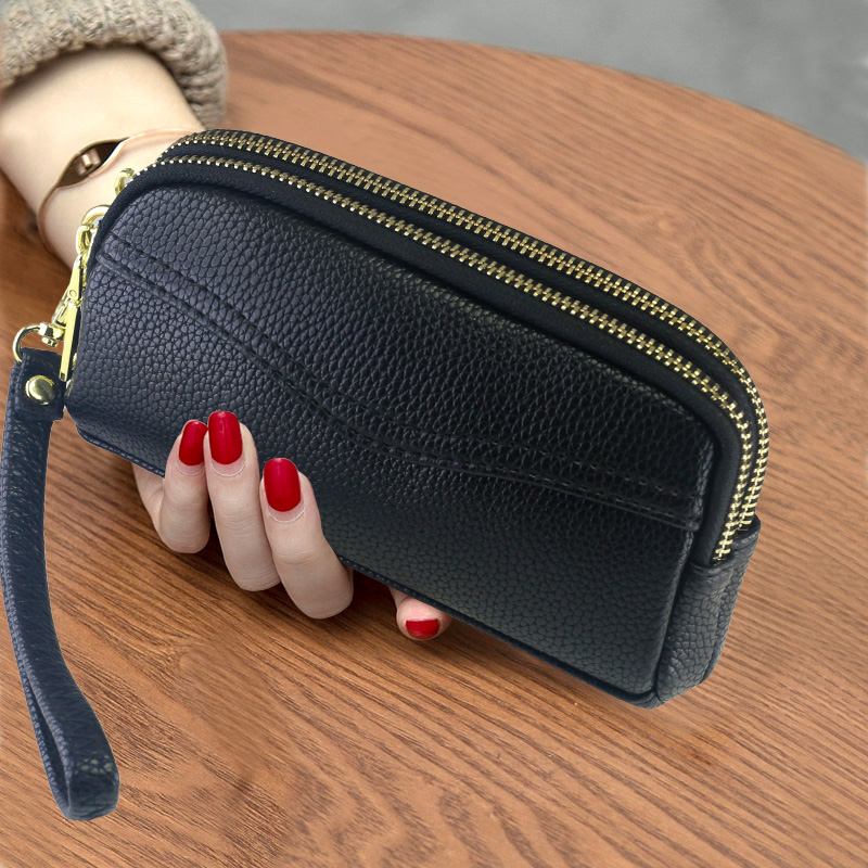 レディース二つ折り財布 上質レザー使用コンパクト二つ折り財布