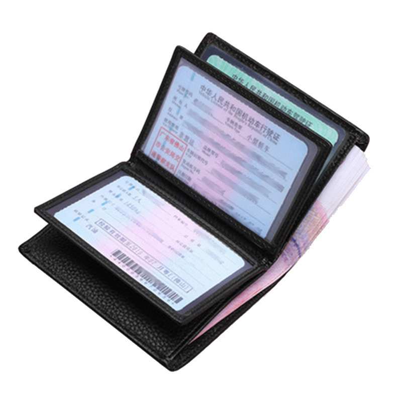 レディース二つ折り財布 多機能カードケース付きコンパクト二つ折り財布