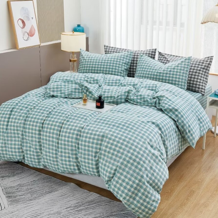 布団カバー セット 格子柄シンプルモダン布団カバーセット