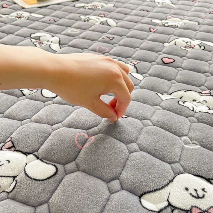 布団カバー シーツ ふわもこウサギ柄キルトシーツ
