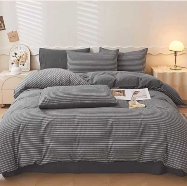 布団カバー 睡眠美学 ストライプ寝具セット