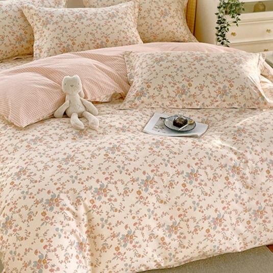 布団カバー 優美な花柄寝具カバーセット