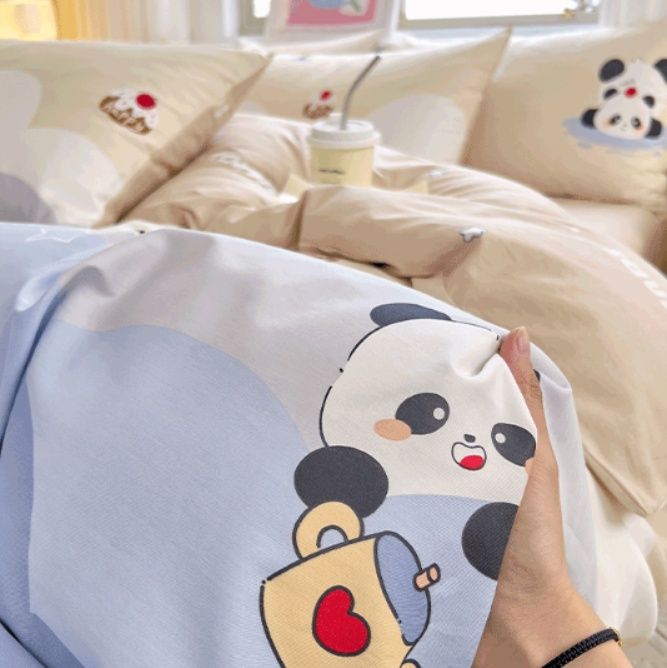 布団カバー 全綿パンダ柄寝具セット