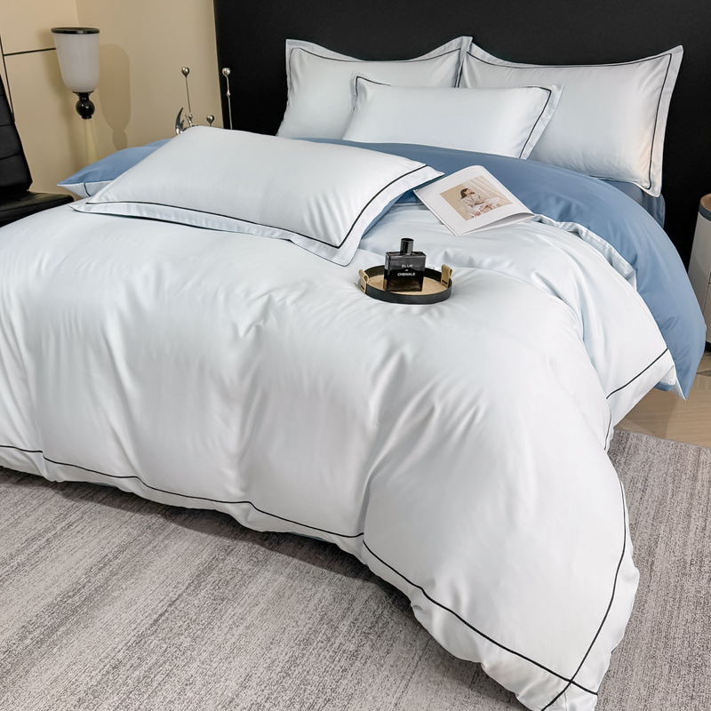 布団カバー セット 高級感溢れるパイピング装飾布団カバーセット