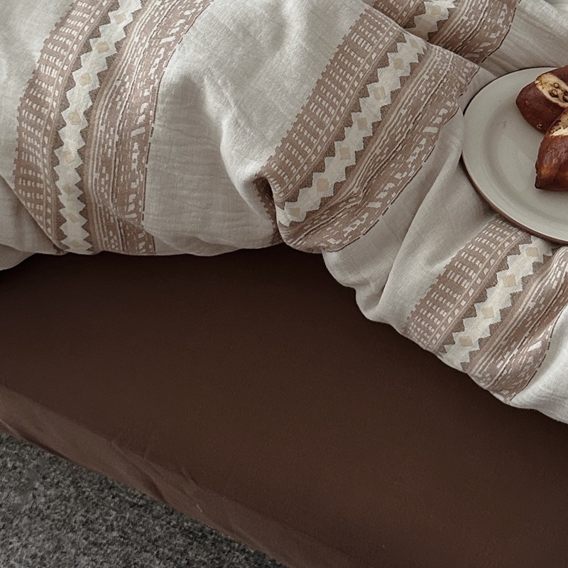 布団カバー セット 北欧風縦しま模様布団カバーセット