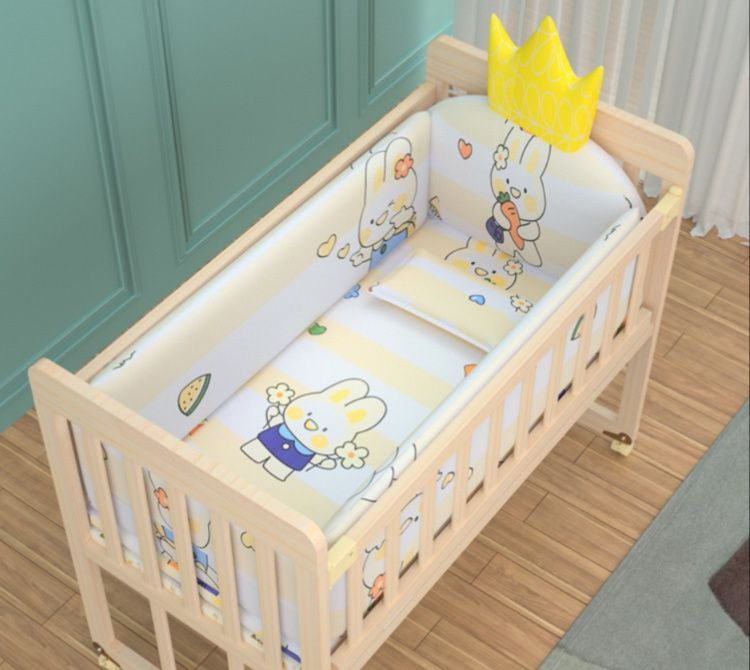 ベビー布団 セット 木製ベビーベッド用ぬいぐるみ柄布団セット