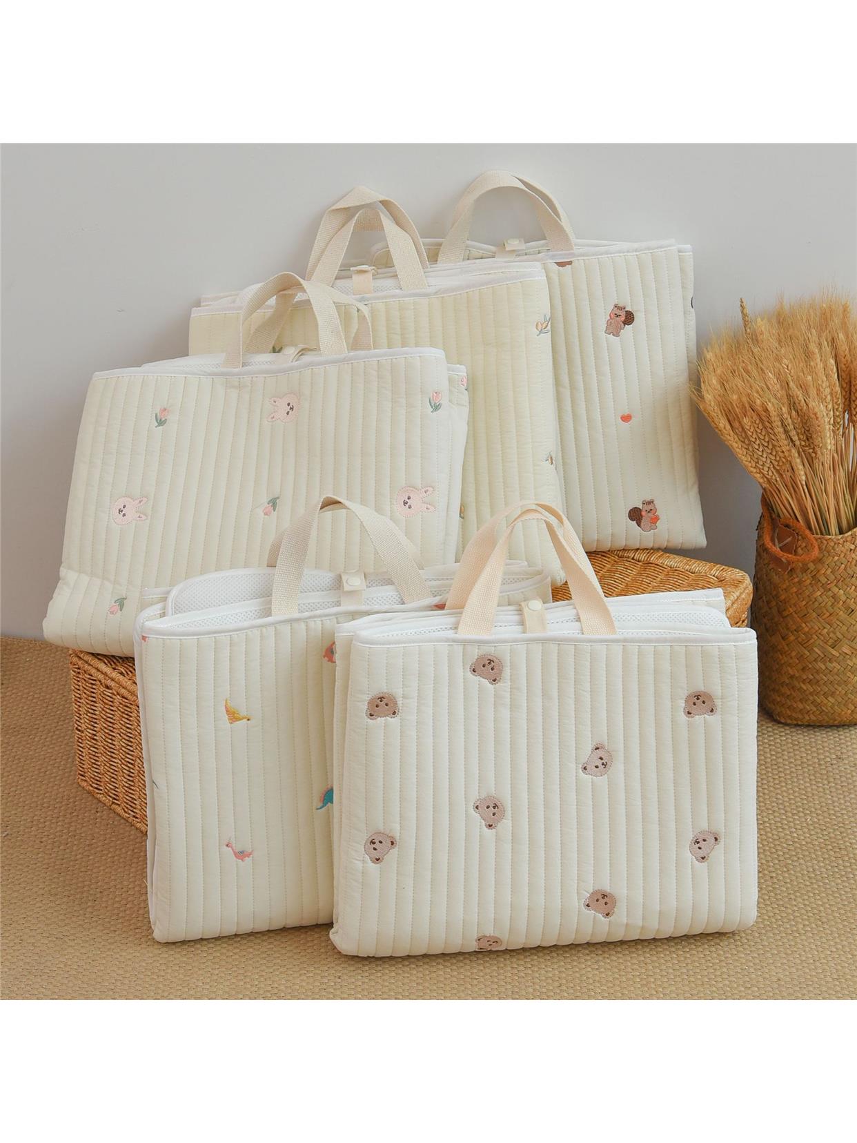 ベビー布団 やすらぎ小花刺繍ベビー布団セット
