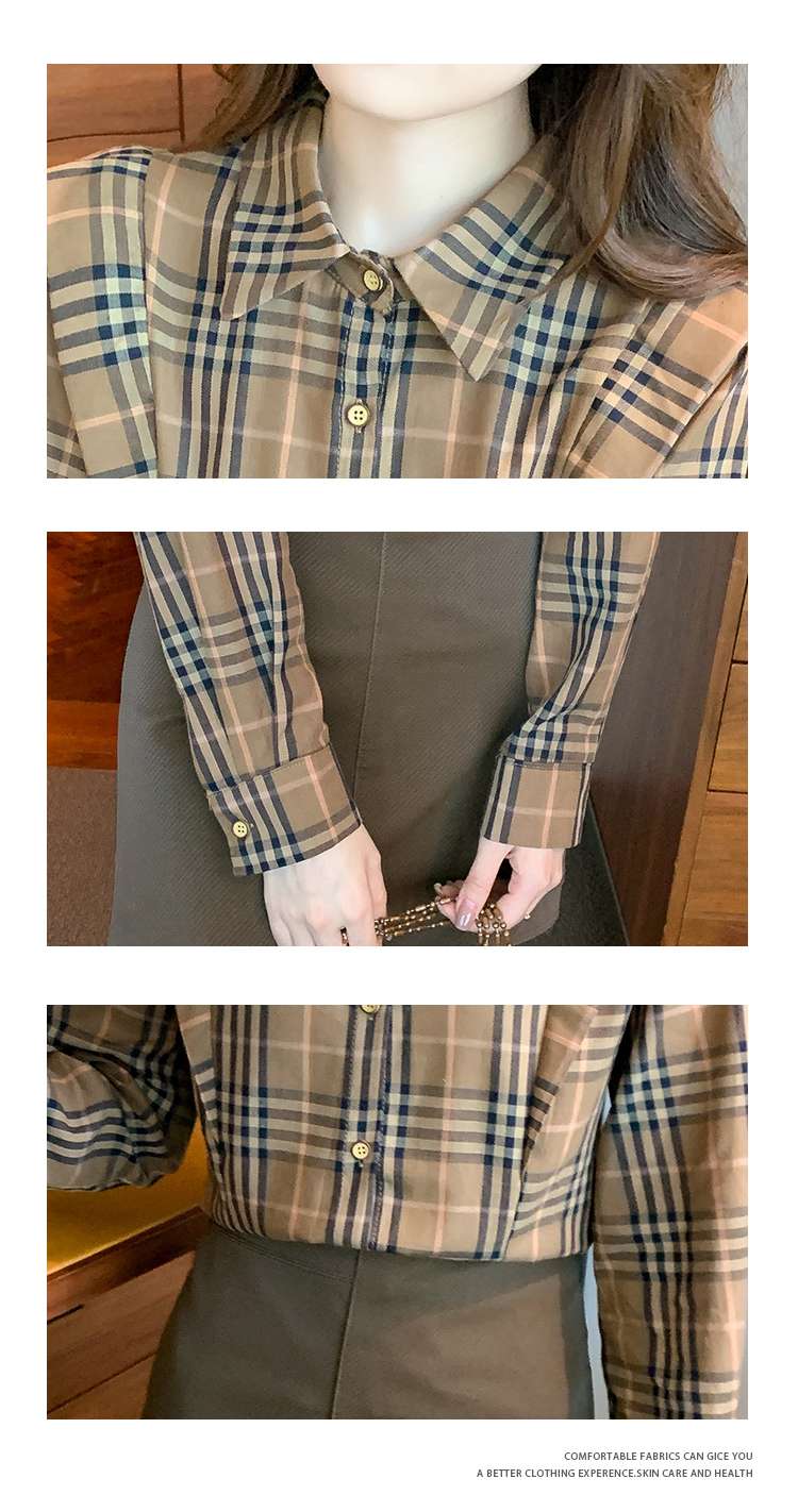 チェック柄シャツ　クラシカルチェックスタンダード柄シャツ
