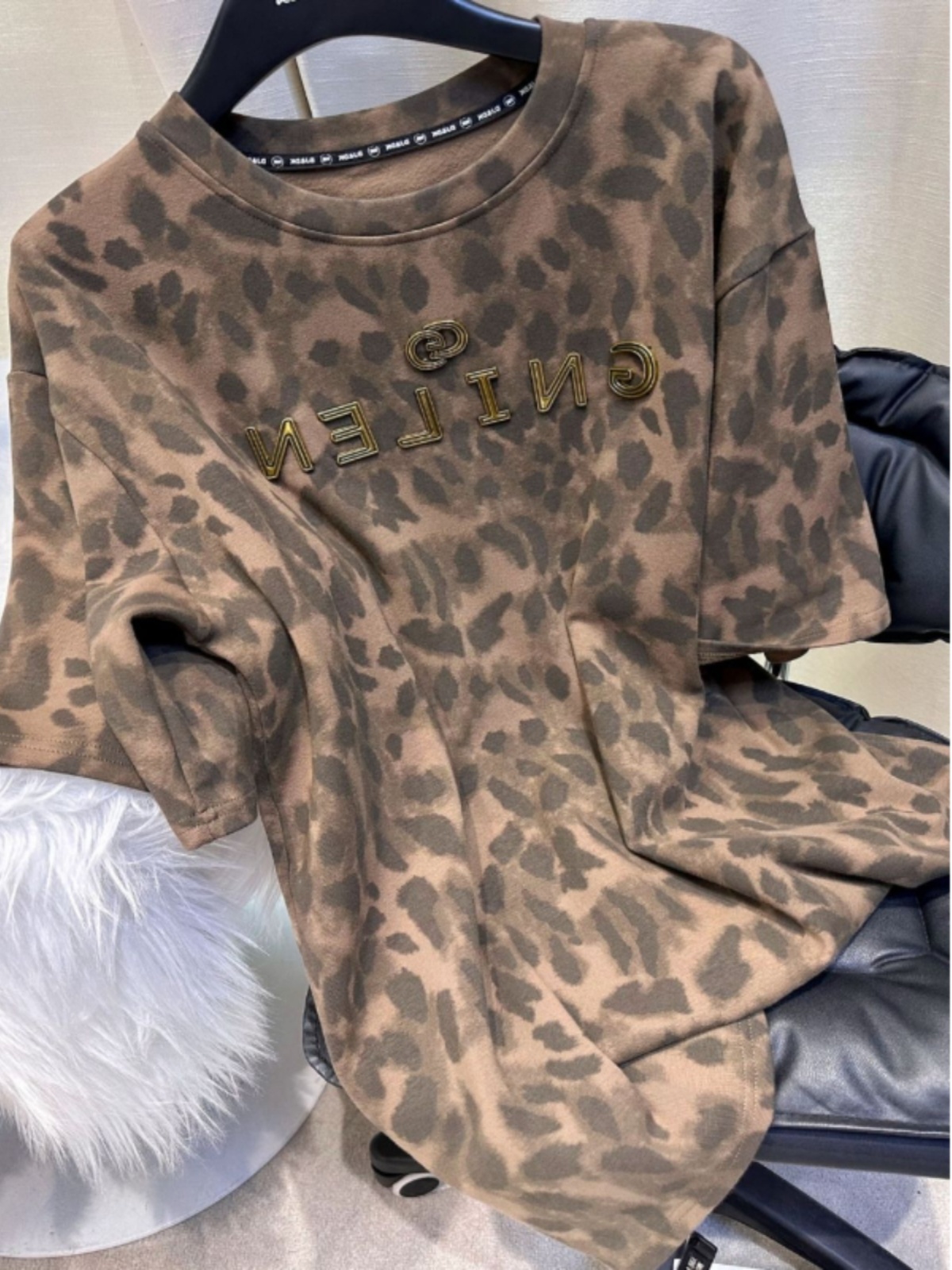 柄シャツ ワイルドエレガンス ヒョウ柄シャツ