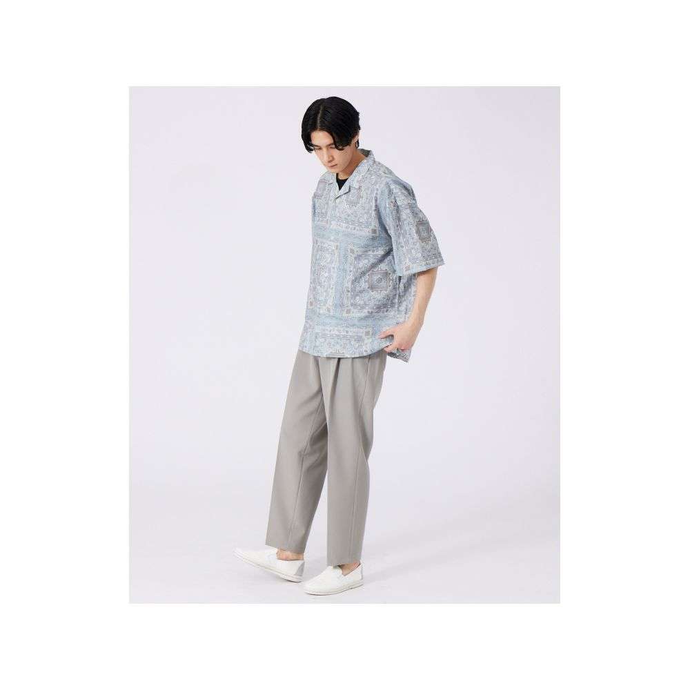 総柄シャツ　アーティスティック幾何学柄シャツ＆ペイズリー総柄シャツ