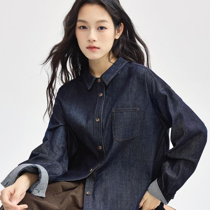 柄シャツ 柄シャツ ブルー　シャツ