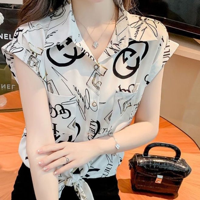 柄シャツ 柄シャツ 高級感あふれる筆書き模様シャツ