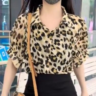 柄シャツ ワイルドエレガンス ヒョウ柄シャツ