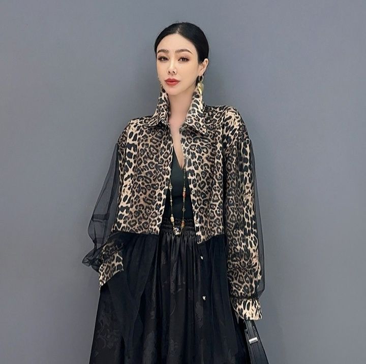 柄シャツ 魅惑のワイルドショートジャケット