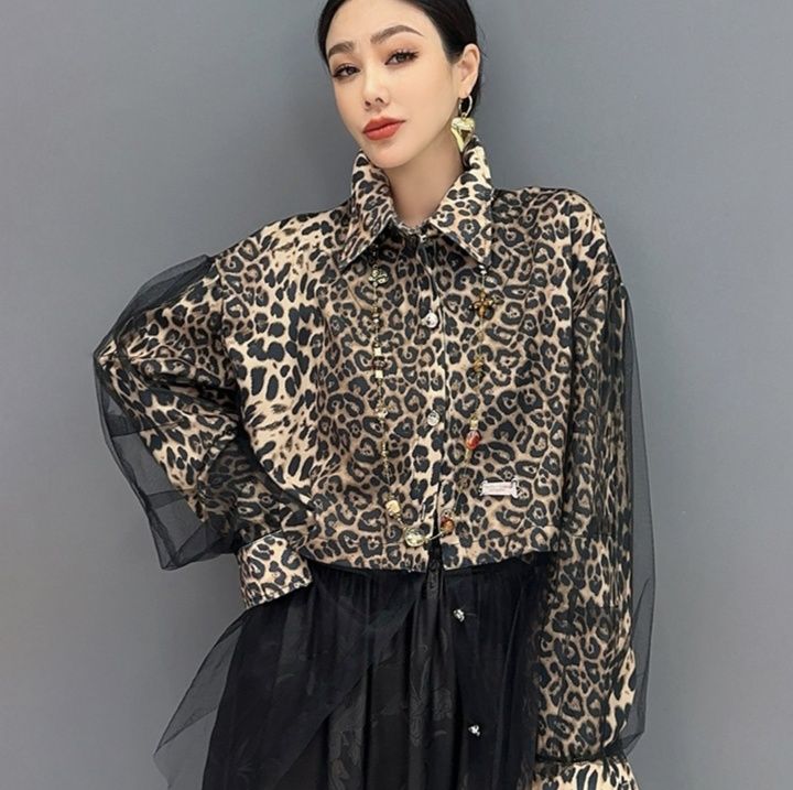 柄シャツ 魅惑のワイルドショートジャケット