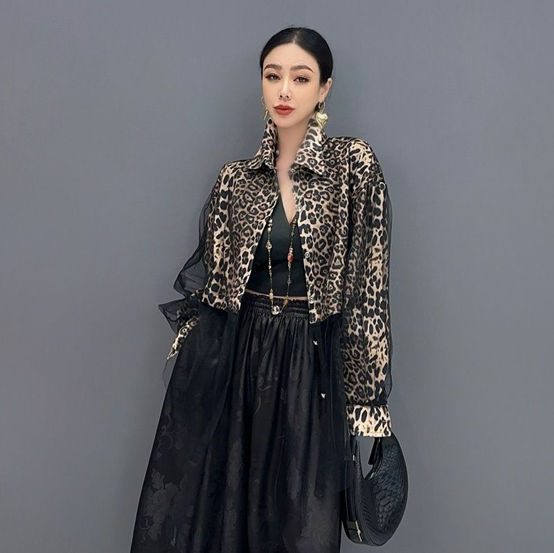 柄シャツ 魅惑のワイルドショートジャケット