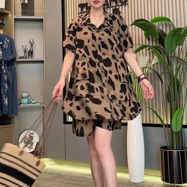 柄シャツ 野性的優雅セットアップシャツ