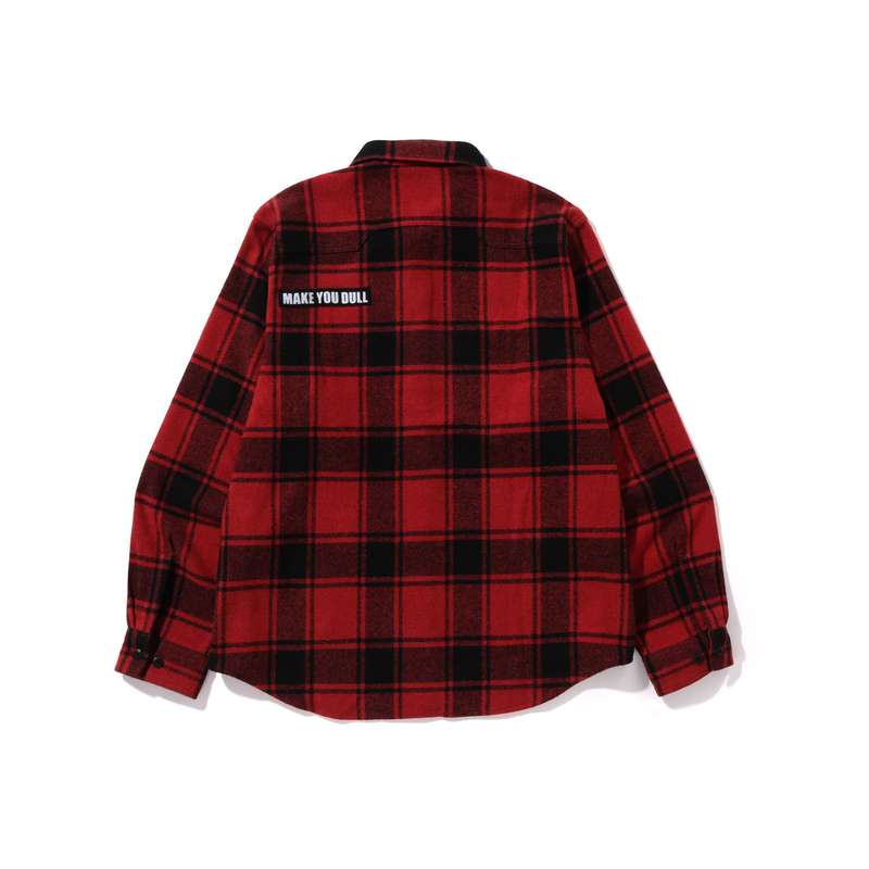 【除外】チェック柄シャツ カジュアルなチェック柄ワークシャツ