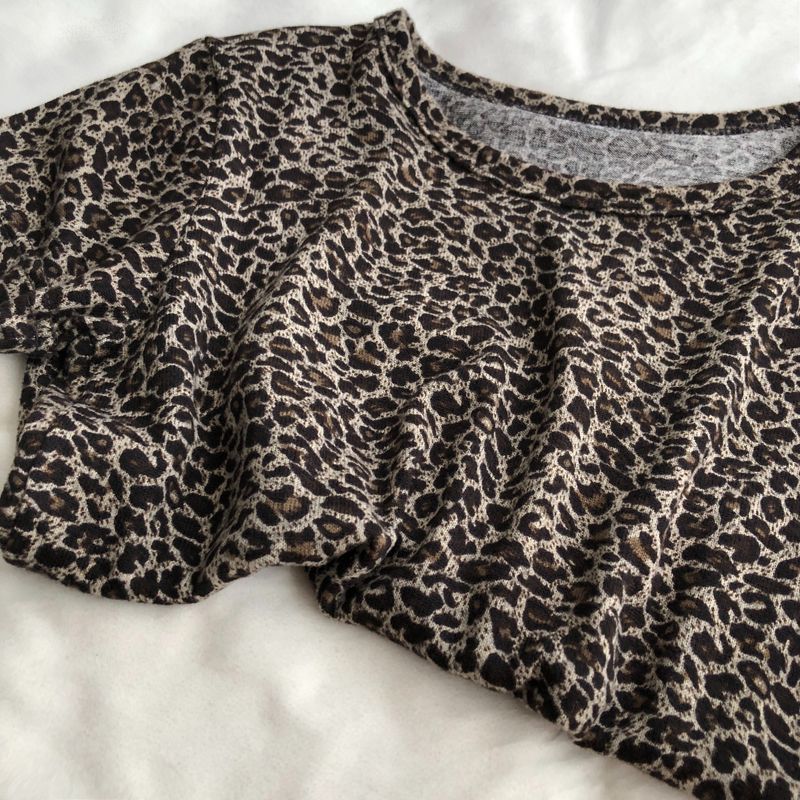 柄シャツ 大自然の息吹 ヒョウ柄シャツ