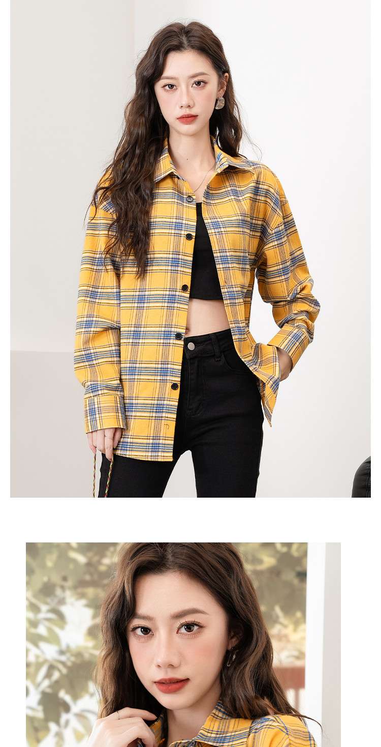 チェック柄シャツ クラシックチェックルーズシャツ