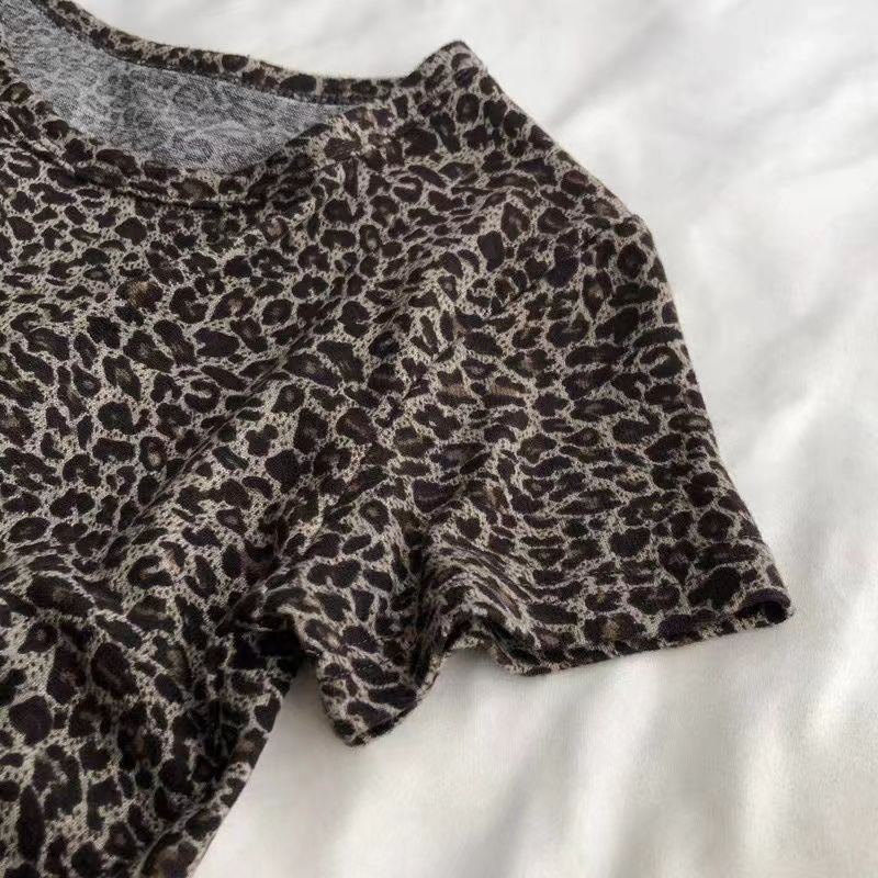 柄シャツ 大自然の息吹 ヒョウ柄シャツ