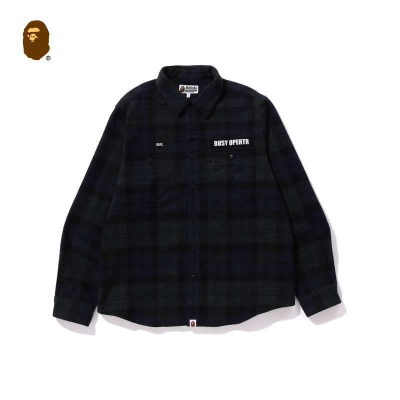 【除外】チェック柄シャツ カジュアルなチェック柄ワークシャツ