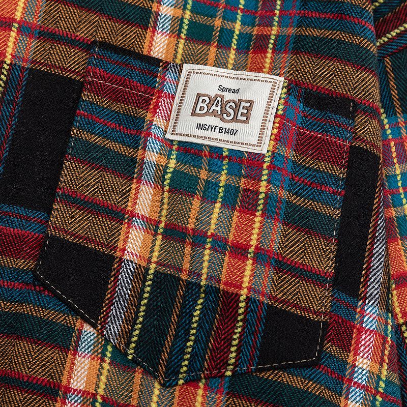 柄シャツ チェック柄長袖シャツ男女兼用カジュアル秋冬新作全２色