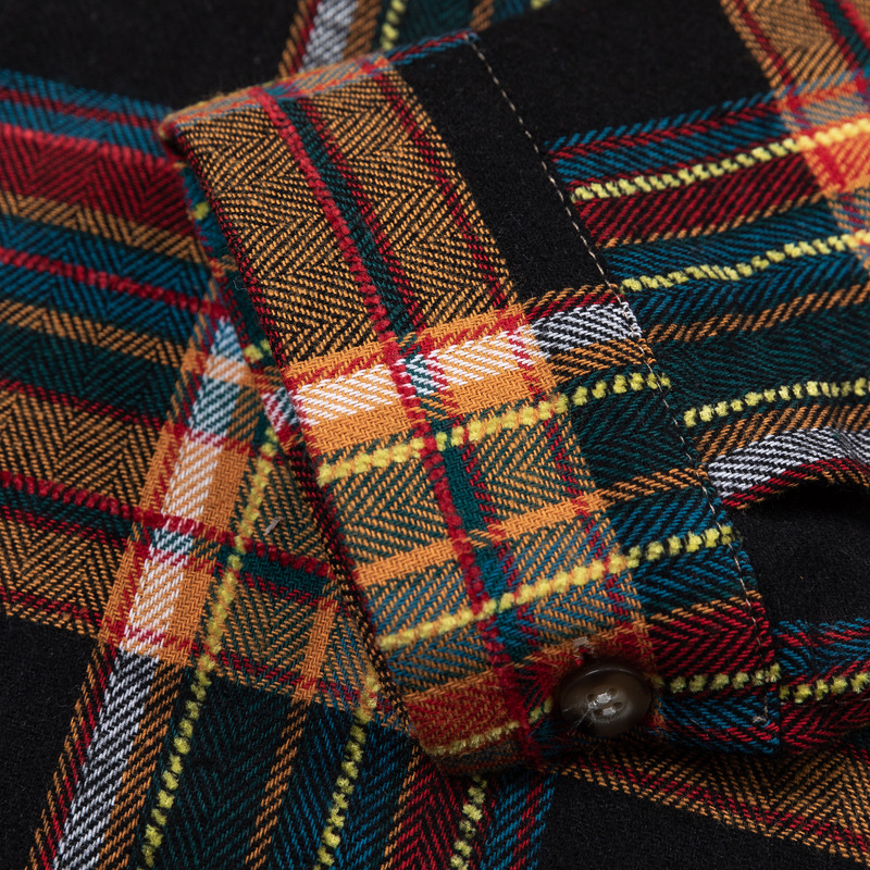 柄シャツ チェック柄長袖シャツ男女兼用カジュアル秋冬新作全２色