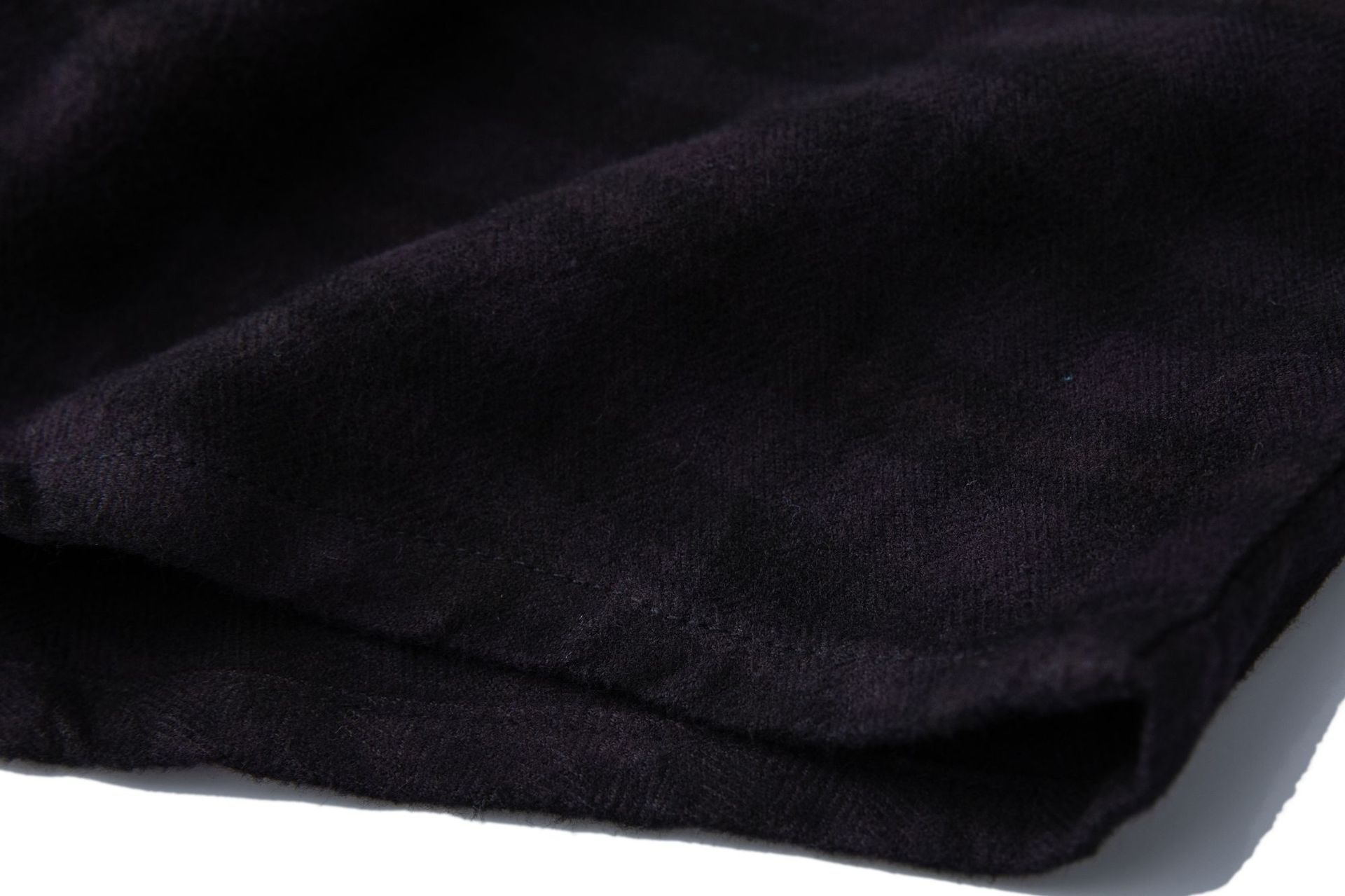 グラデーションチェック柄シャツ 男女兼用 紫ブルー