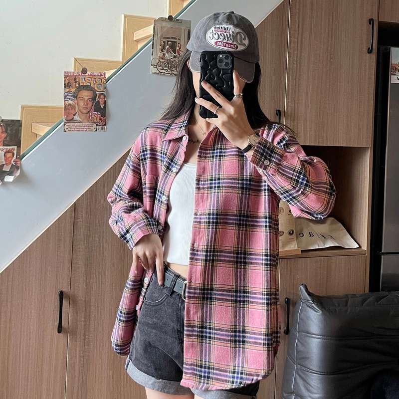 チェック柄シャツ　カジュアル感溢れる休閑シリーズ チェック柄シャツ
