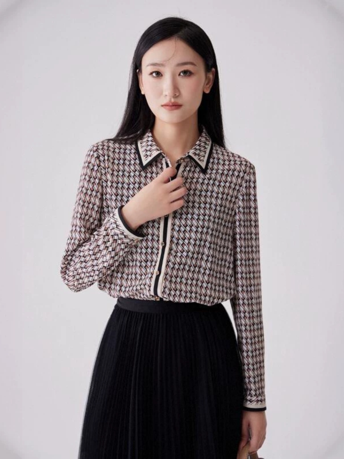 蛇柄シャツ