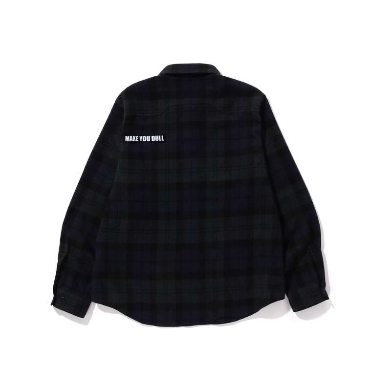 【除外】チェック柄シャツ カジュアルなチェック柄ワークシャツ