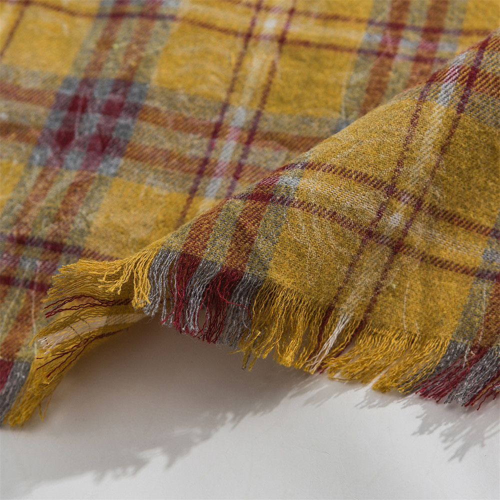 チェック柄シャツ 男女兼用 カジュアル 春秋 全二色