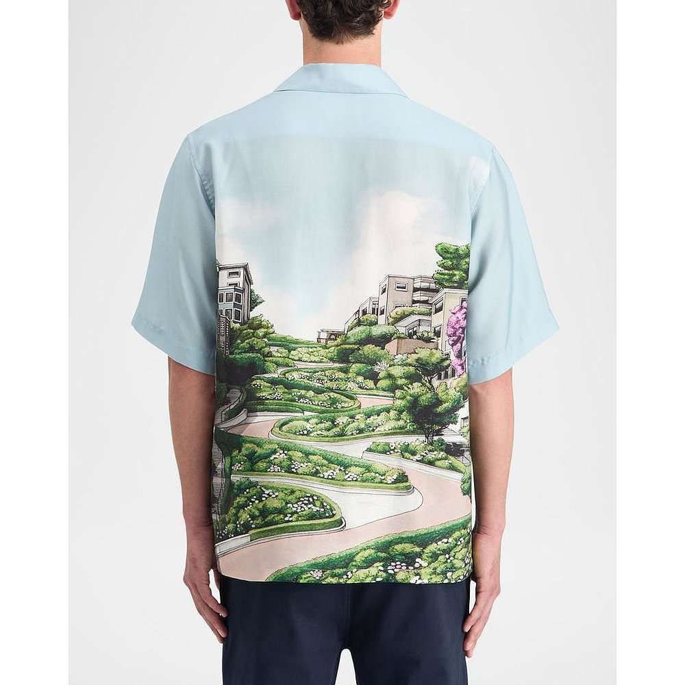 総柄シャツ　サンフランシスコ ワインディングロード 総柄シャツ