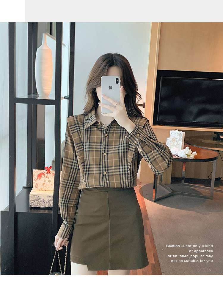 チェック柄シャツ　クラシカルチェックスタンダード柄シャツ