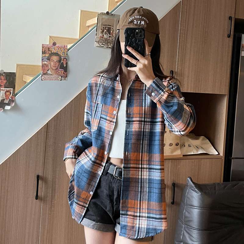 チェック柄シャツ　カジュアル感溢れる休閑シリーズ チェック柄シャツ