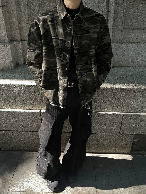 迷彩柄シャツ 長袖 男女兼用 春秋向け