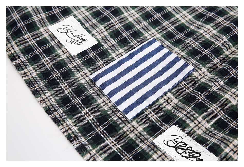 柄シャツ チェック柄長袖シャツ男女兼用ストリート系秋冬新作