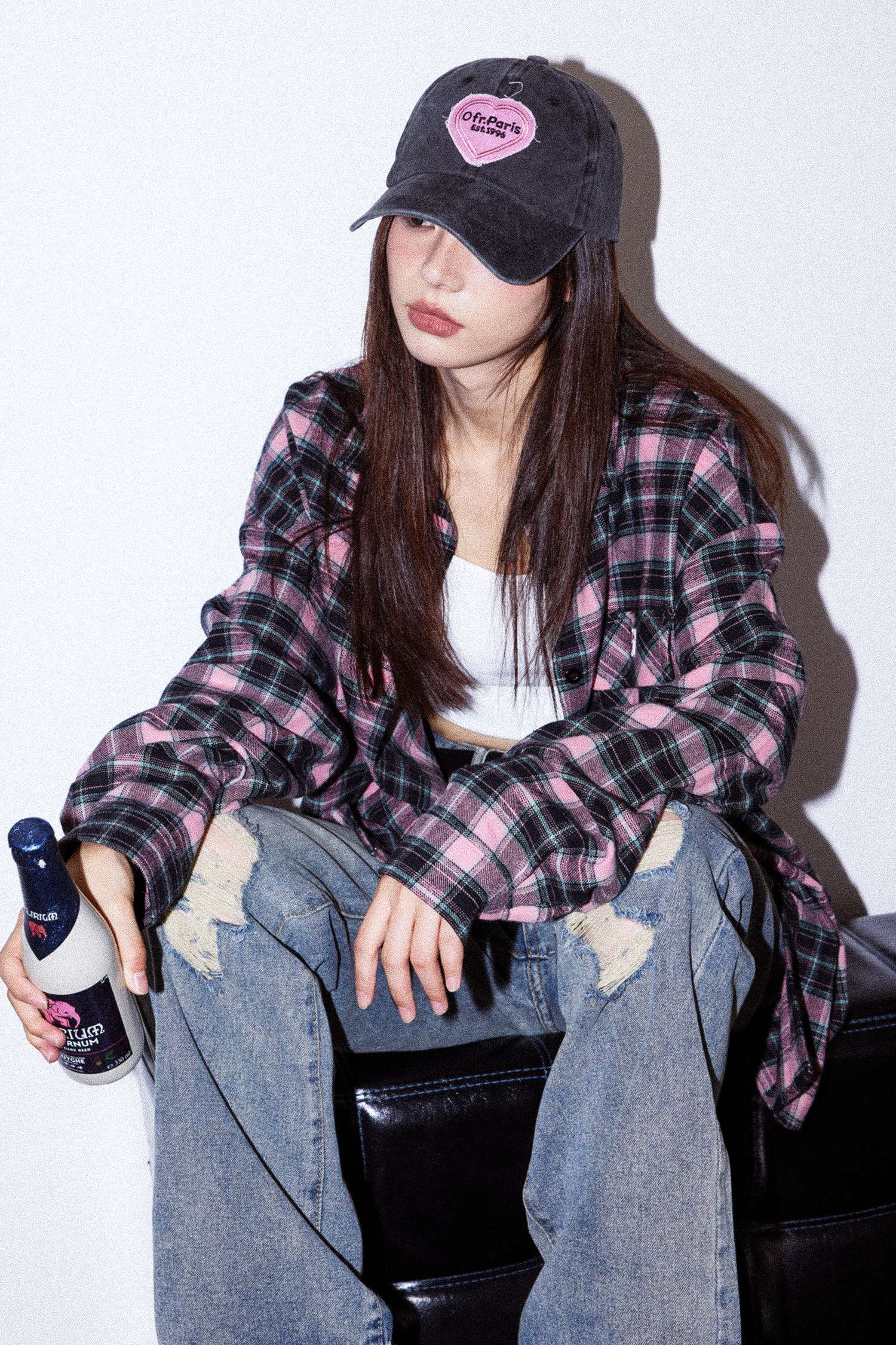 チェック柄シャツ　オーバーサイズ チェック柄シャツ ゆったり