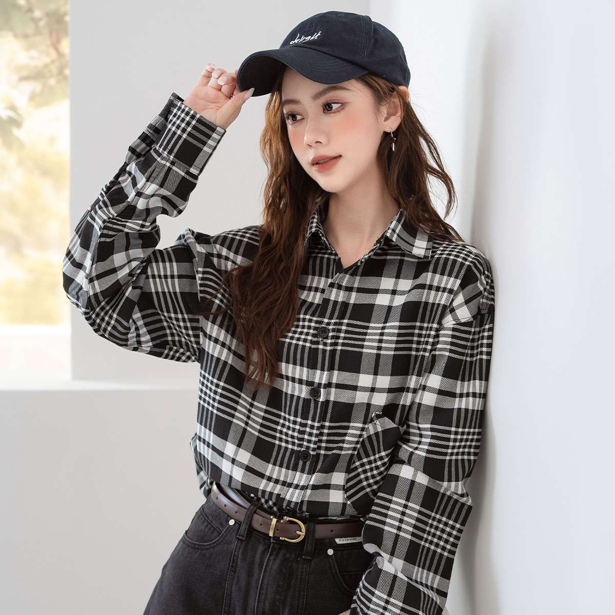 チェック柄シャツ オーバーサイズ チェック柄 シャツ 