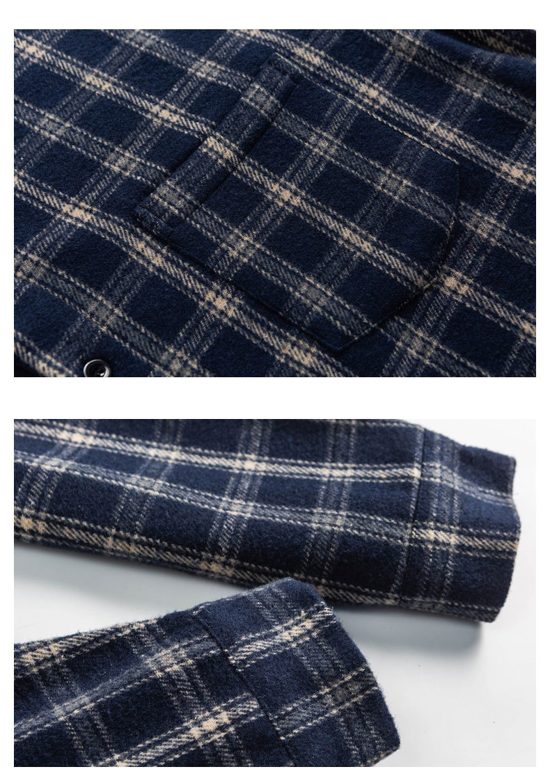 柄シャツ チェック柄長袖シャツ男女兼用カジュアル春秋冬新作全2色