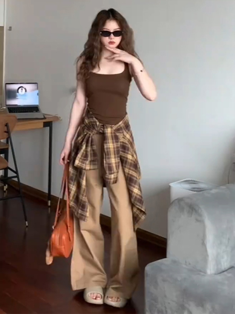 柄シャツ 柄シャツ クラシック格子模様シャツ
